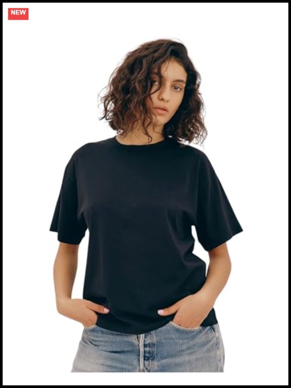 Organic Cotton Boxy Fit Short Sleeve Crewneck Tee Oversized